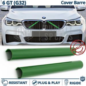Green Crash Bar Covers for BMW 6 Series GT G32 Front Grill | Rigid Radiator Protection Bars 