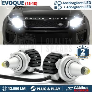 Kit LED HB3 pour RANGE ROVER EVOQUE Phase 2 Feux de Croisement + Route CANbus  | 6500K