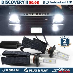 H7 LED Kit for Land Rover DISCOVERY 2 02-04 Low Beam CANbus Bulbs | 6500K Cool White 8000LM
