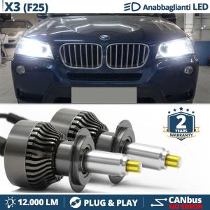 Kit LED H7 pour BMW X3 F25 10-14 Feux de Croisement | Ampoules Led CANbus 6500K 12000LM