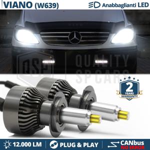 H7 LED Kit for Mercedes Classe V W639 03-10 Low Beam | LED Bulbs CANbus 6500K 12000LM