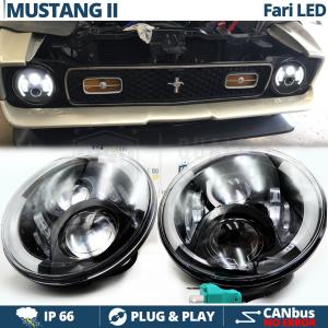 2 Full LED 7" Inches Headlights 6500K for FORD MUSTANG 2 6500K Cool White | DRL, Turn Light, Low High Beam