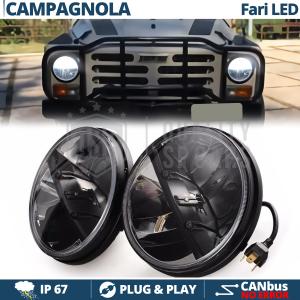 2 Full LED 7" Inches Headlights 6500K for FIAT CAMPAGNOLA 6500K Ice White | Low + High Beam