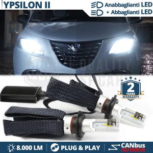 Kit LED H4 para LANCIA YPSILON 846 Luces de Cruce + Carretera | 6500K 8000LM CANbus