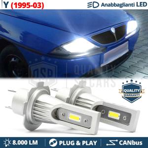 LED Low Beam for LANCIA Y | CANbus Led Bulbs White Ice 6500K 8000LM | Plug & Play