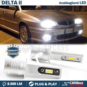 H1 LED Bulbs for LANCIA DELTA 2 Low Beam | CANbus White Ice 6500K 8000LM | Plug & Play