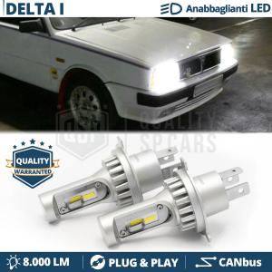 H4 Led Kit for LANCIA DELTA 1 Low + High Beam 6500K 8000LM | Plug & Play CANbus
