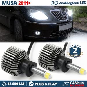H1 LED Kit for LANCIA MUSA Facelift (from 2011) Low Beam Projector Headlights | CANbus White Light 6500K 12000LM
