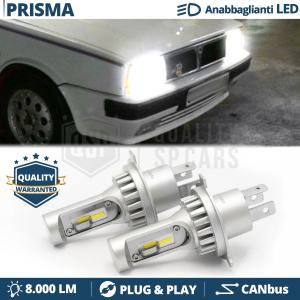 H4 Led Kit for LANCIA PRISMA Low + High Beam 6500K 8000LM | Plug & Play CANbus