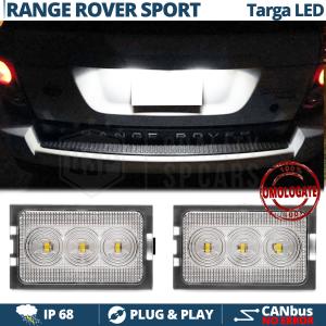 X2 Placchette Luci Targa LED per Range Rover Sport (05-13) | CANbus, Plug & Play | 6.500K