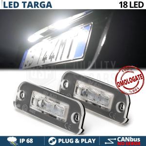 Luci Targa LED per MERCEDES Classe R, ML, GL Placchette CANbus Luce BIANCO GHIACCIO | Plug & Play