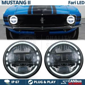 2 Phares LED 7" Pouces pour FORD MUSTANG 2 | Phares Led King Kong Lumière Blanche Puissante 