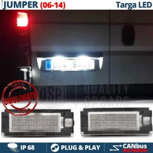2 Éclairage Plaque Immatriculation LED pour Citroen Jumper 2, CANbus | 18 LED 6.500k Blanc Pur 
