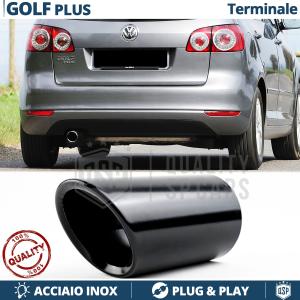 1 pc EXHAUST TIP for VW GOLF PLUS Black Stainless STEEL | PLUG & PLAY Installation