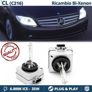2x D1S Bi-Xenon Replacement Bulbs for MERCEDES CL CLASS C216 HID 6.000K White Ice 35W 