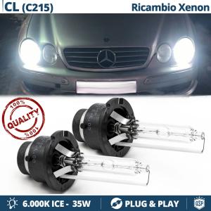2x D2S Bi-Xenon Replacement Bulbs for MERCEDES CL CLASS C215 HID 6.000K White Ice 35W 
