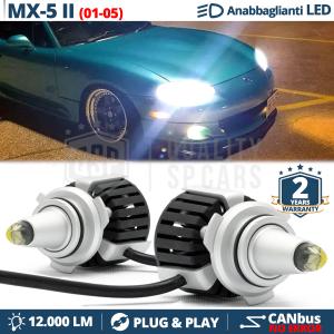 HB4 LED Bulbs Kit For MAZDA MX-5 2 01-05 Low Beam | Ice White CANbus 55W | 6500K 