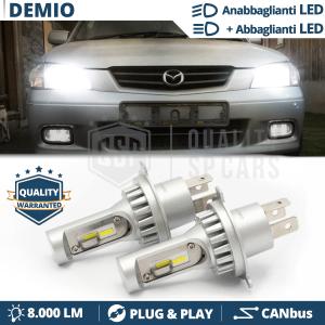 H4 Led Kit for MAZDA DEMIO Low + High Beam 6500K 8000LM | Plug & Play CANbus