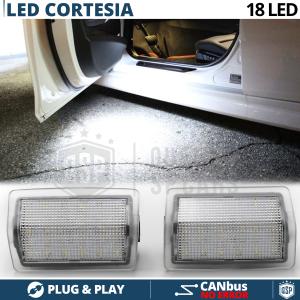 2 Luci di Cortesia LED Per MERCEDES | Placchette LED Sottoporta CANbus Luce Bianca POTENTE