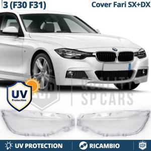 2 Headlight LENS COVER For Bmw 3 Series F30 F31 (RH + LH) | REPLACEMENT Headlight Lens