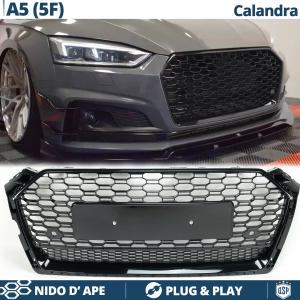 Front GRILLE for AUDI A5 F5 (16-20) | Honeycomb, Glossy Black Tuning Grille