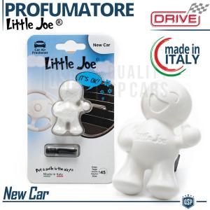 PROFUMATORE Auto Omino Little Joe® BIANCO | Profumo Abitacolo NEW CAR 45gg | MADE IN ITALY