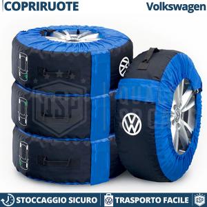 ORIGINAL Wheel Cover Bags VW Multivan for 14"-18" Tires VW Logo | Garage Tire Storage