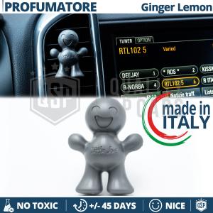 CAR FRESHENER Little Joe® SILVER, Perfume Applicable on Ford Air Vents  | GINGER LEMON 45 Days