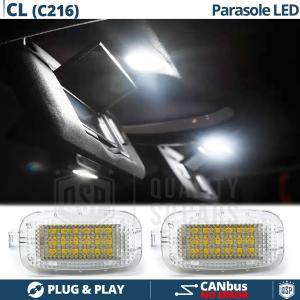 2 Éclairage LED de Pare-Soleil pour MERCEDES CL C216 | Lumières Intérieures BLANC PUR | CANbus
