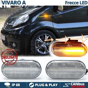 LED Side Markers for Opel VIVARO A Sequential Dynamic  E-Approved, Canbus No Error