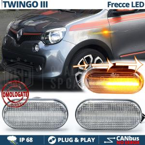 LED Side Markers for Renault TWINGO 3 Sequential Dynamic  E-Approved, Canbus No Error