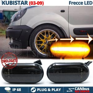 LED Side Markers for Nissan KUBISTAR (03-09) Sequential Dynamic  Black Smoke Lens, E-Approved, Canbus No Error