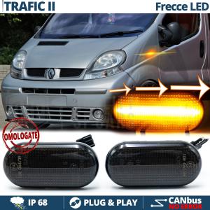 LED Side Markers for Renault TRAFIC 2 Sequential Dynamic  Black Smoke Lens, E-Approved, Canbus No Error