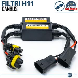 X2 Filtri RESISTENZE CANbus H11 per Lampade Kit Led | SPEGNI SPIA Errore, Lampeggio