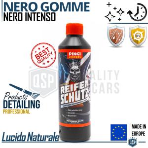 Nero Gomme Auto Professionale CONCENTRATO Nero Intenso Lucido | LEGENDS Car Detailing | MADE IN EUROPE