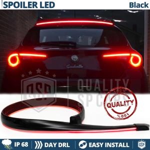 Rear Adhesive LED SPOILER For Alfa Romeo Giulietta | Roof LED Strip in Translucent Black