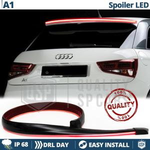 Rear Adhesive LED SPOILER For Audi A1 | Roof LED Strip in Translucent Black
