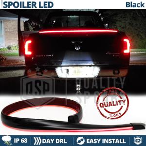 Rear Adhesive LED SPOILER For Isuzu D-Max | Roof LED Strip in Translucent Black