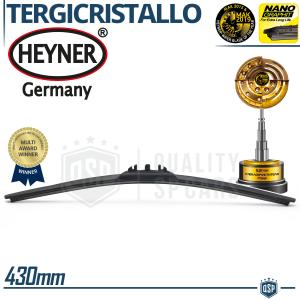 1 Limpiaparabrisas 430mm HEYNER GERMANY Super Flat Premium | Caucho NANO Grafitado | PREMIADA
