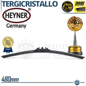 1 Limpiaparabrisas 480mm HEYNER GERMANY Super Flat Premium | Caucho NANO Grafitado | PREMIADA