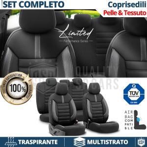 Car SEAT COVERS for VW Golf in PU LEATHER and Fabric | FULL SET Front + Rear | TÜV Certified