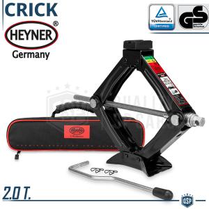 Car Jack PROFESSIONAL Portable Lifter Heyner GERMANY | Capacity 2.0 Ton | TÜV GS Approved