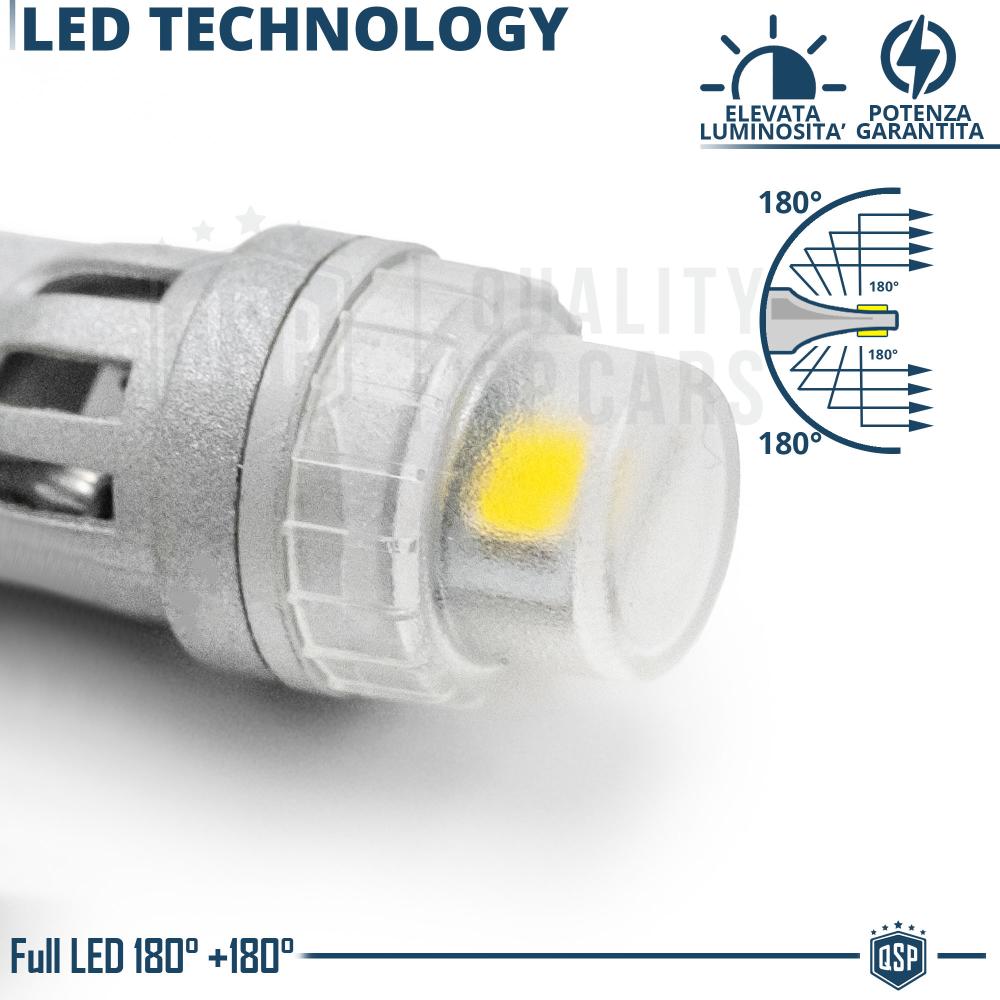 2x Ampoules LED T10 W5W CANbus, Lumière Puissante Blanc PUR 6500K