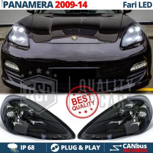 FARI LED Per Porsche Panamera PRE Restyling 2009-14 OMOLOGATI | TRASFORMAZIONE Luci MATRIX STYLE