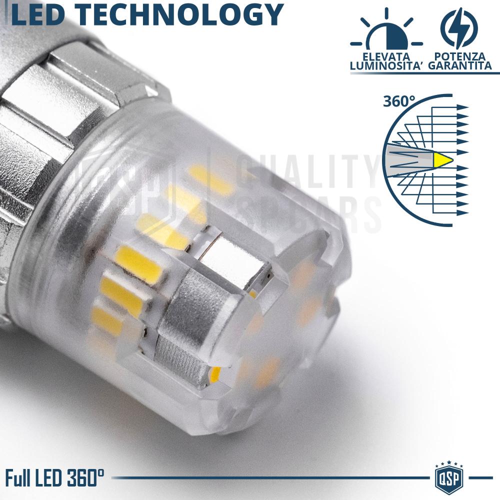 1pc T20 - W21W LED Bulb CANbus, Powerful ICE White Light 6500K