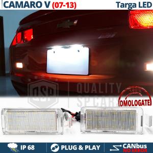 2 LED License Plate Lights for CHEVROLET Camaro 5 2007-2013 | CANbus Error FREE | Ice White Light 6500K