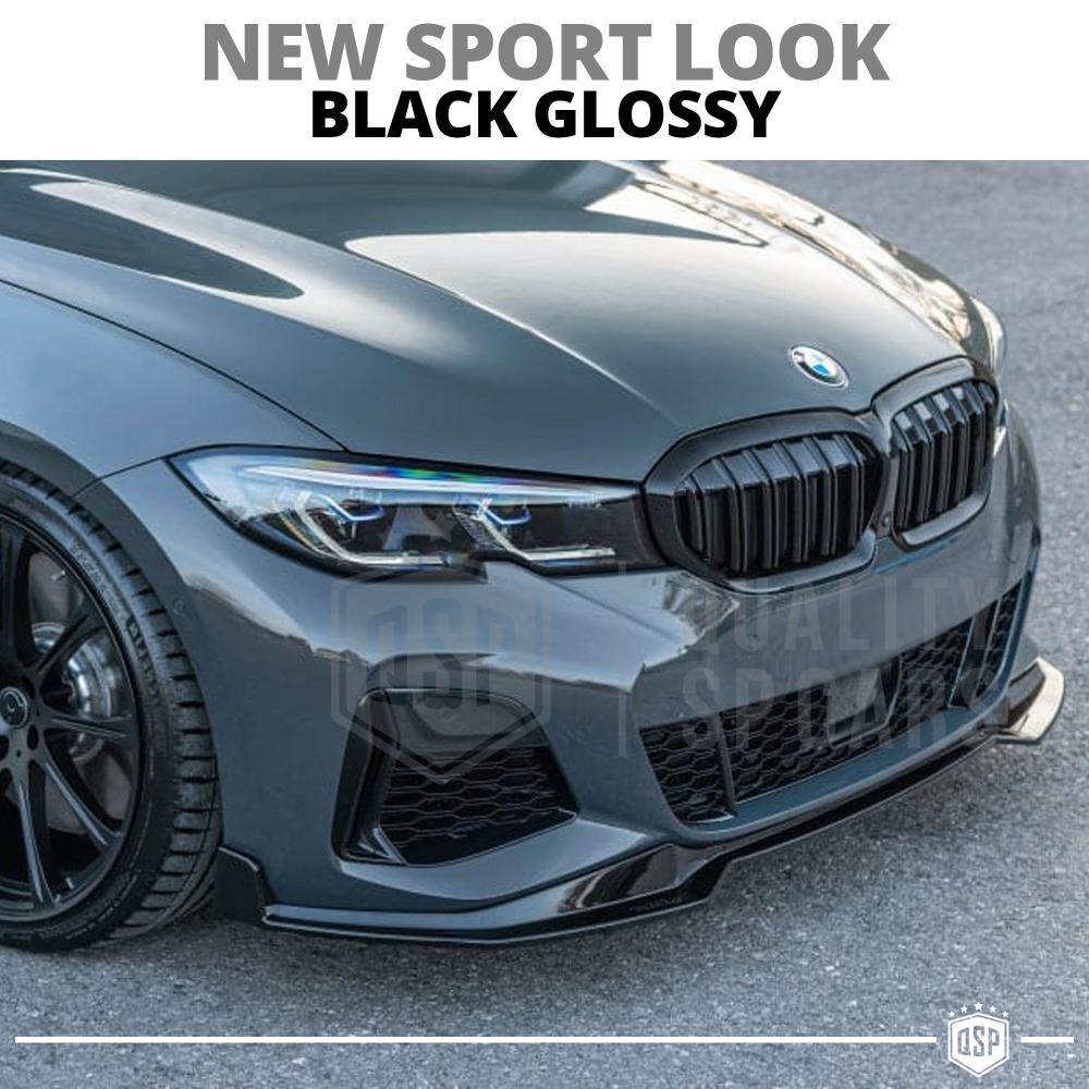 BMW 3 Series G20 G21 Twin Bar M Style Grill Grilles Gloss Black