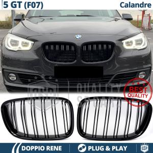 Front GRILLE for BMW 5 Series GT F07, Double Slats Design | Glossy Black Grill Tuning M
