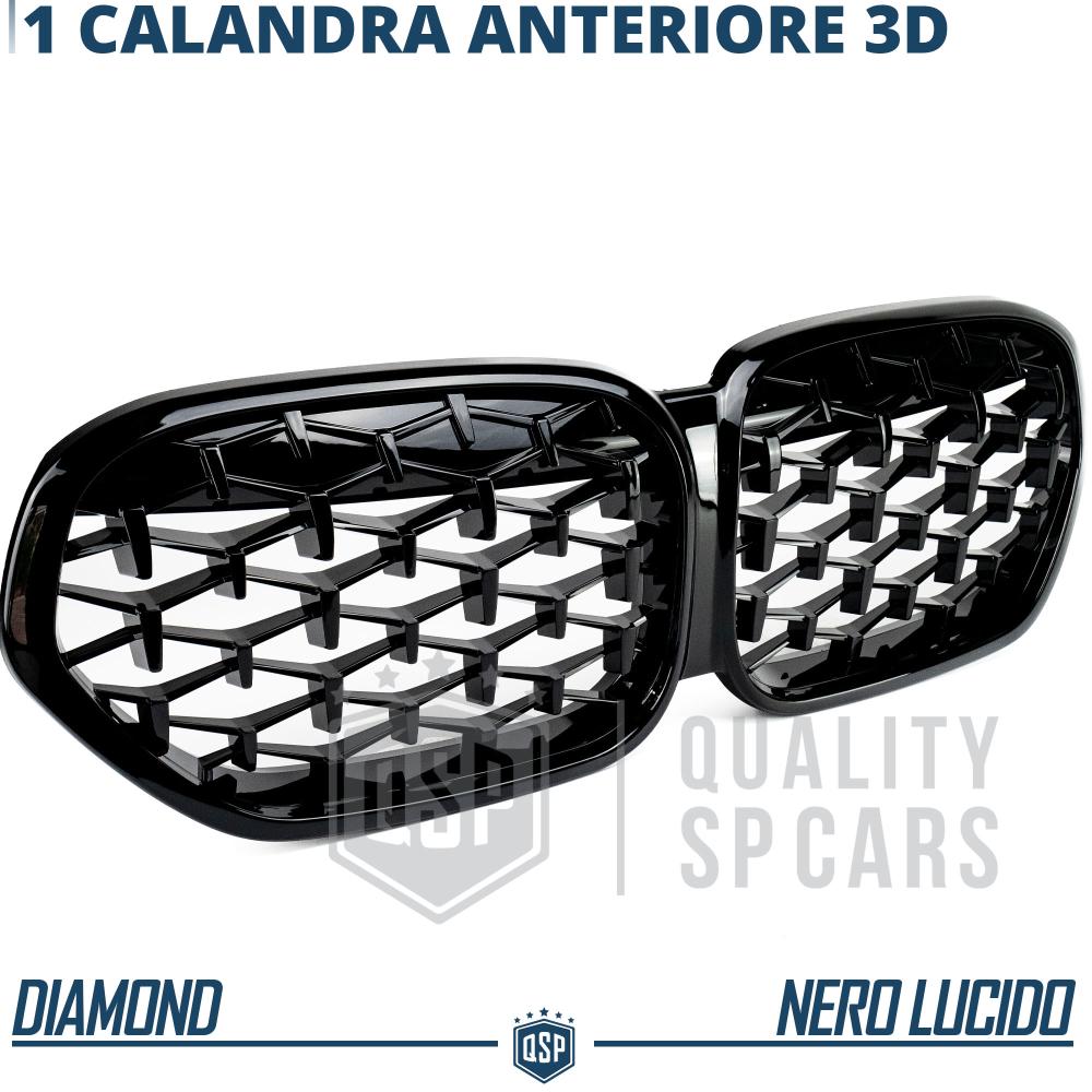 Grilles De Calandre pour BMW X1 F48 diamond Style Noir
