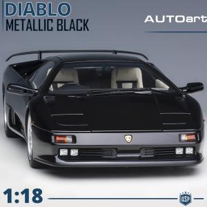 LAMBORGHINI DIABLO SE30 Deep Black Metallic Model, 1:18 Scale, Openable | Original AUTOart